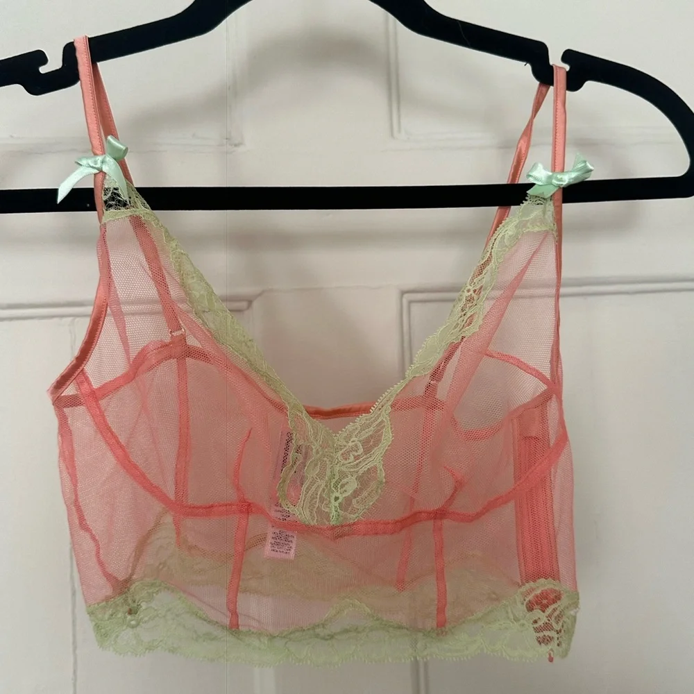 Agent Provocateur Heidi Bralette melon mint size small